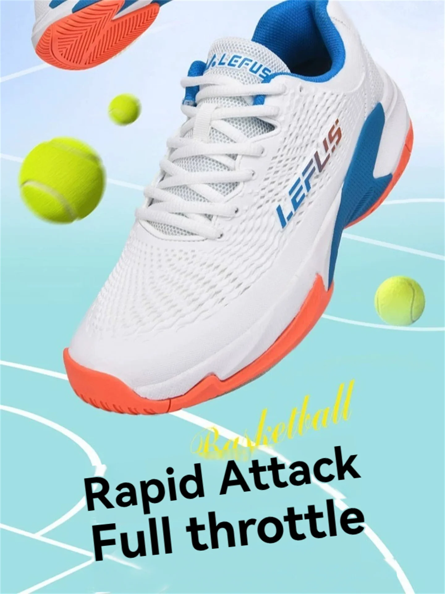Pickleball/Badminton/Tennis Shoes For Men & Women - Hard Court Durable, Abrasion-Resistant Professional Training Sneakers