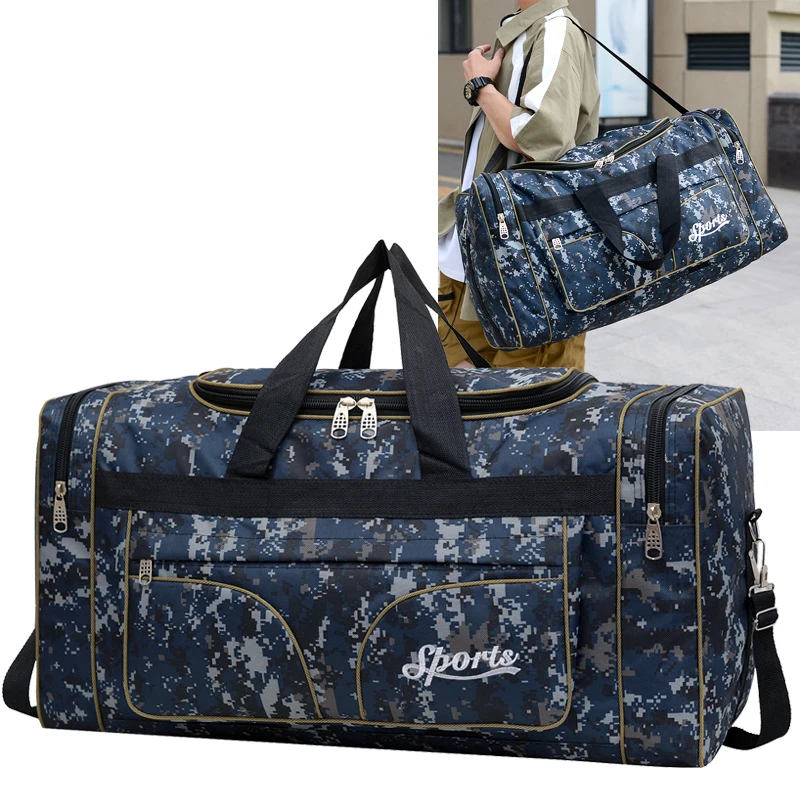 

Large Capacity Male Fashionable Travelling Bag Nylon Camo Luggage Bags Storage Bags for Daily Travel and Business Trip Backpack