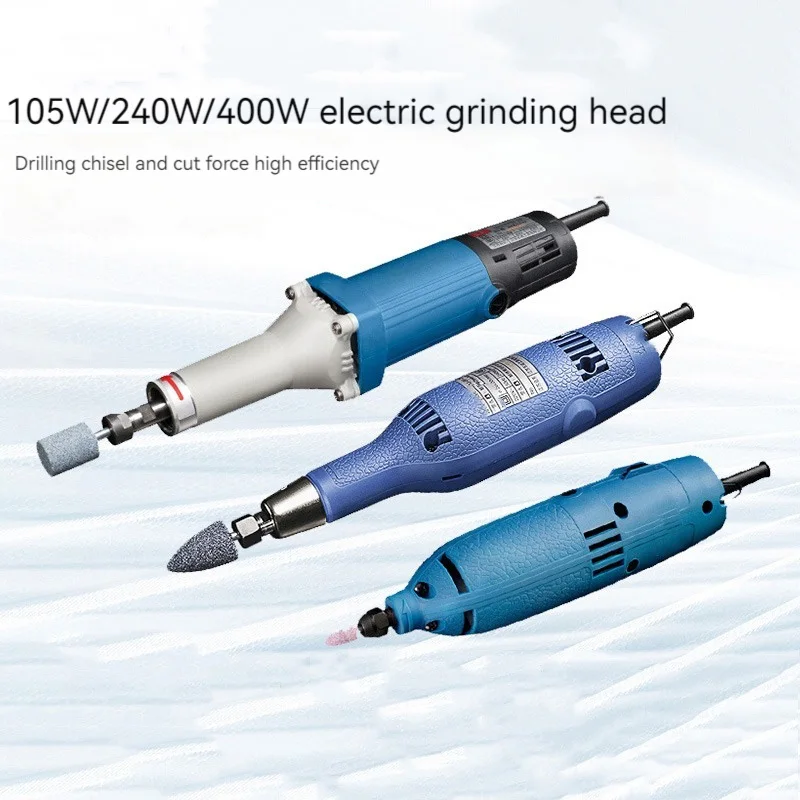 550W Electric Grinder High Power Carving Machine Straight Grinder Adjustable Speed Polishing Power Tools 220V