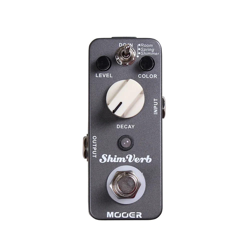 MOOER ShimVerb Guitar Effect Pedal Digital Reverb 3 Reverb Modes (Room/ Spring/ Shimmer) True Bypass Guitar Parts & Accessories