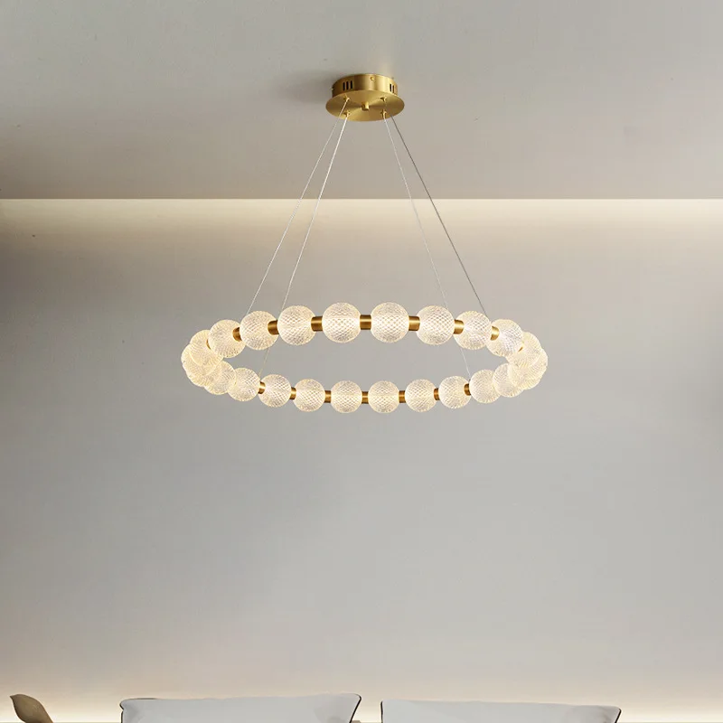 Imagem -05 - Modern Led Pendant Light Home Decor Lâmpada Anel de Luz Lustre Minimalista Luxo Lustre Sala