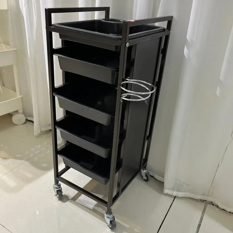 AABeauty Trolley Hair Tools Beauty Salon Trolley Hair Salon Barber Shop Hot Dyeing Cart