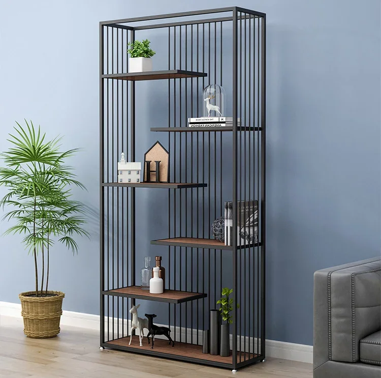 Living Room Shelf Design Shelf display unit Metal Bookcase steel book shelf