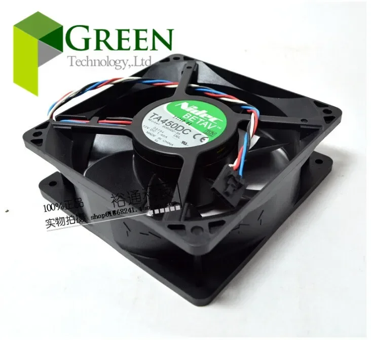 Original Nidec 12V 1.4A 12038 12cm Cooling fan  For D8794 PWM controller fan TA450DC B35502-35 witn 4 line