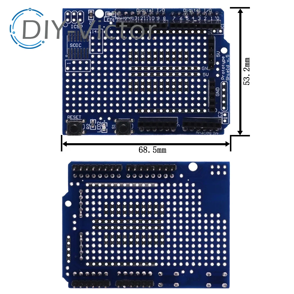 UNO Proto Shield prototype expansion board with SYB-170 mini bread board based For ARDUINO UNO ProtoShield