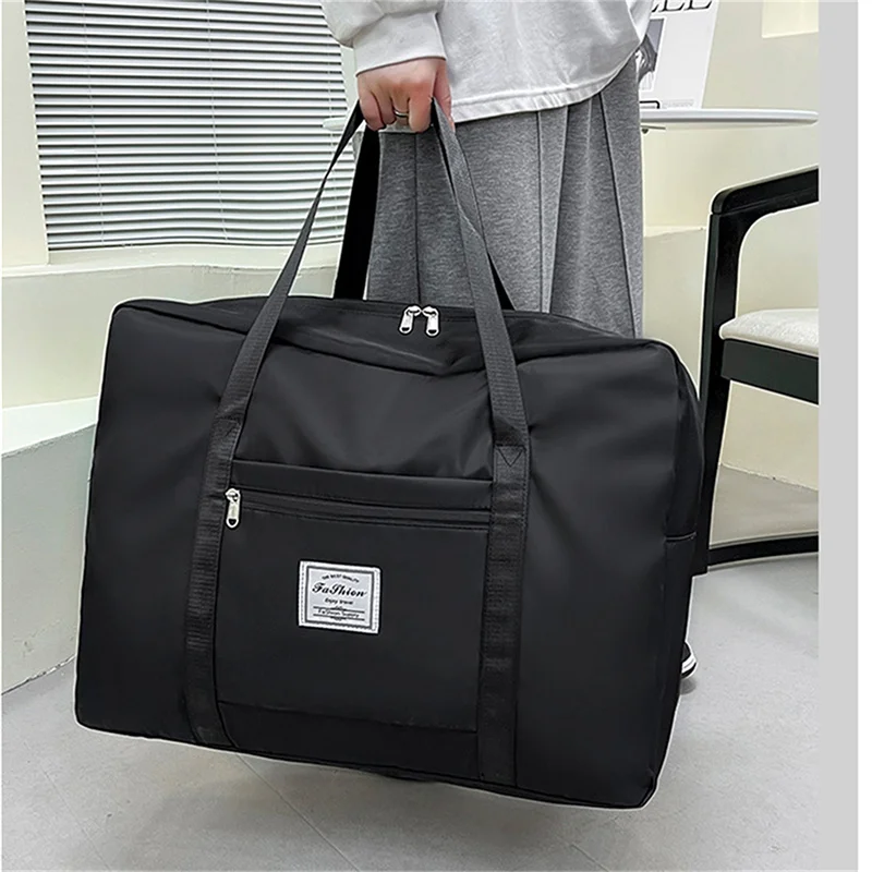 Bolsas de viaje plegables de gran capacidad para hombre y mujer, bolso de mano impermeable para equipaje, bolso de viaje, bolsa de hombro de almacenamiento para gimnasio y Yoga