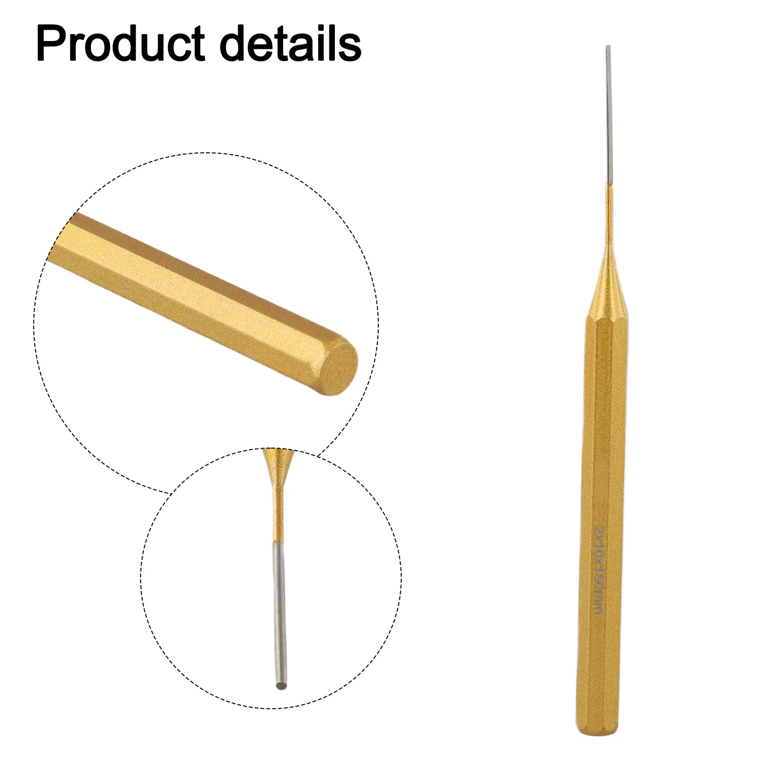 1pcs 2/3/4/5/6/8/10mm Brass Punch 150mm Roll Pin Punch Tools Remover Heavy Duty Chisel Cone Punch For Machinery Maintenance view 5