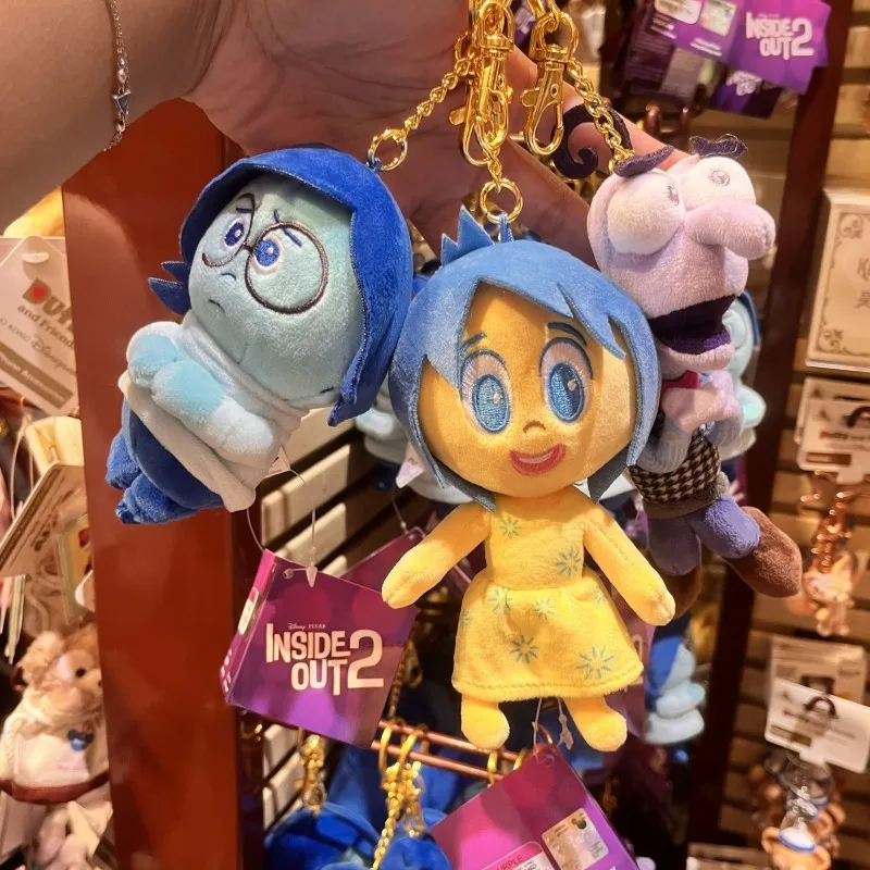 

Genuine Disney Inside Out 2 Pendant Toys Anime Peripheral Dolls Envy Ennui Sadness Cartoon Children Birthday Kawaii Gifts