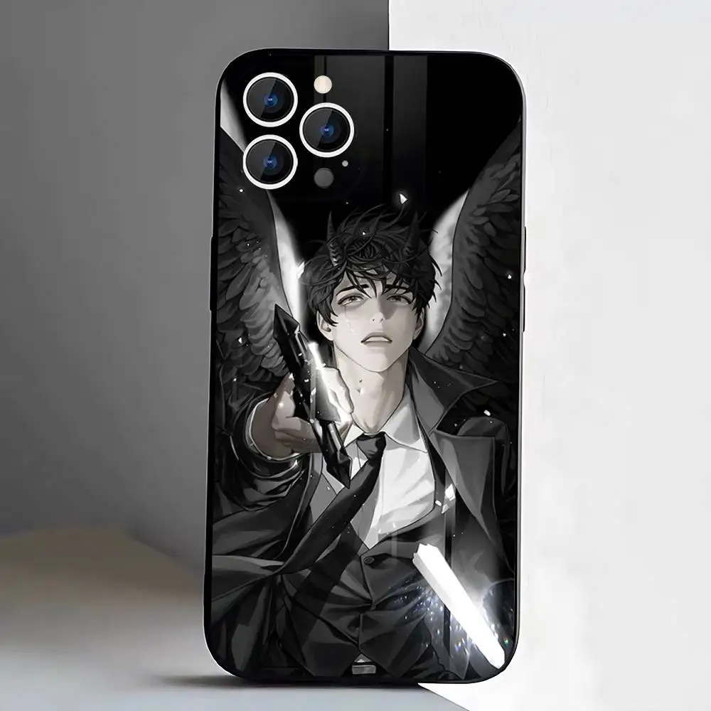 Funda de teléfono O-Omniscient Reader Viewpoin para iPhone 17,16,15,14,13,12,11,Pro,XS,Max,XR,Plus,E,SE4,Mini cubierta suave negra