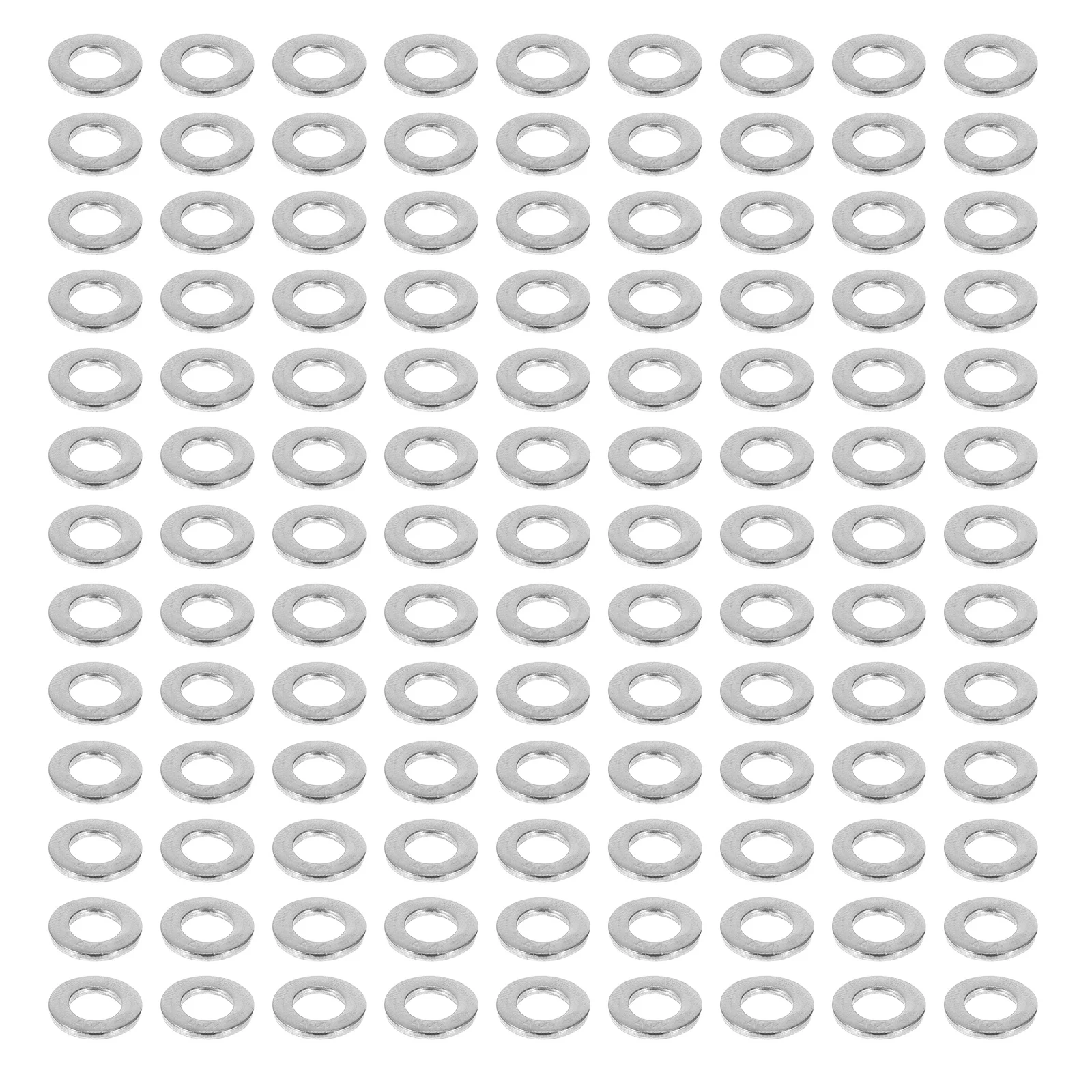 

125pcs Stainless Steel Flat Washers M6 Round Metal Washers For Bolts Screws Corrosion Resistant Durable Hardware Kit - Washer