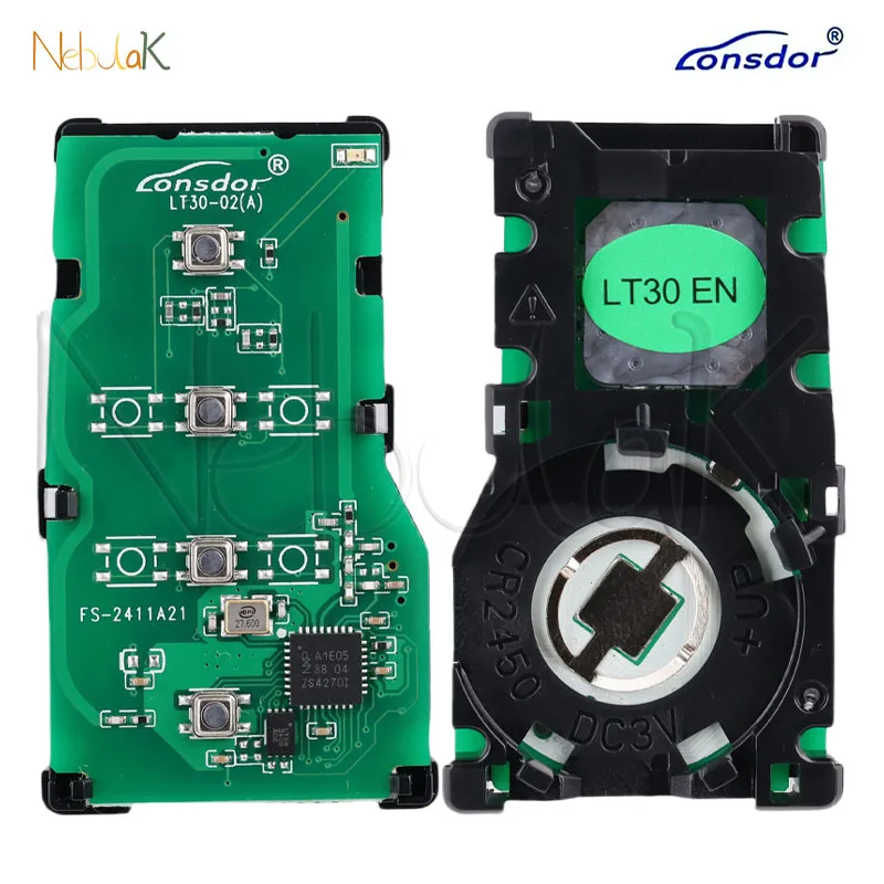 Car Smart Key Fob PCB Lonsdor LT30-02 For Toyota Corolla Levin Allion Camry Support 2000 2561 0110 1320 2550 Universal 4A Chip