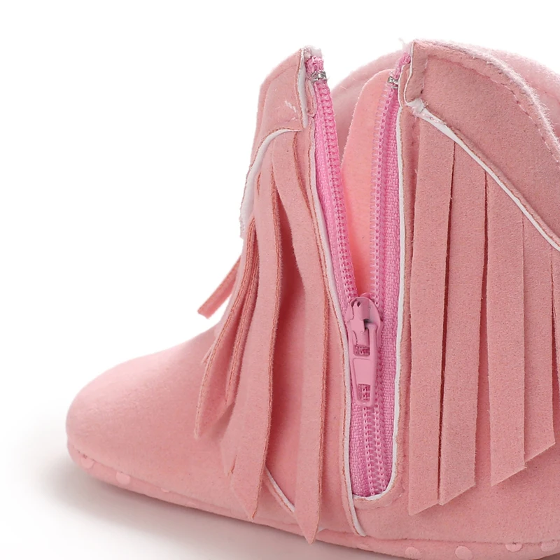 Winterstiefel für Babys, Jungen und Mädchen, 0–18 Monate, im Western-Stil, aus Denim, ideal zum Laufenlernen, warm, lässig, modisch. – Detail 40