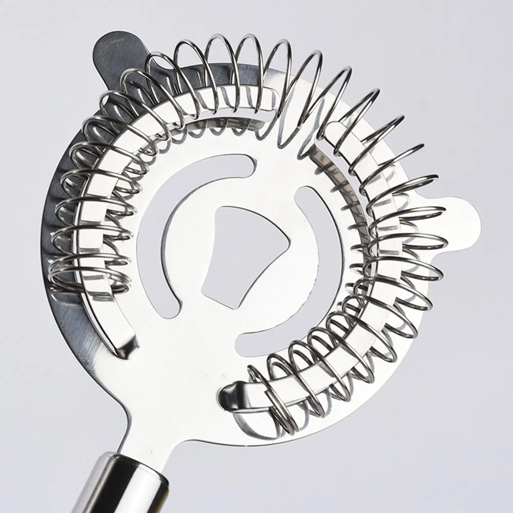 

2 pcs Stainless Steel Cocktail Strainer Barware Restaurant Party Supply Ice Filter Tool Shaker Glass Bartending Accessories