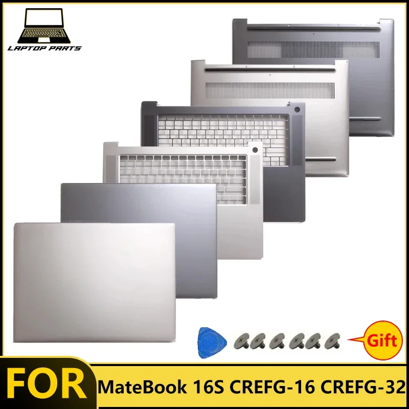 New For MateBook 16S CREFG-16 CREFG-32 CurieG-W9611T/W9631T/W9610T Laptop LCD Back Cover Palmrest Bottom Case/Top Shell
