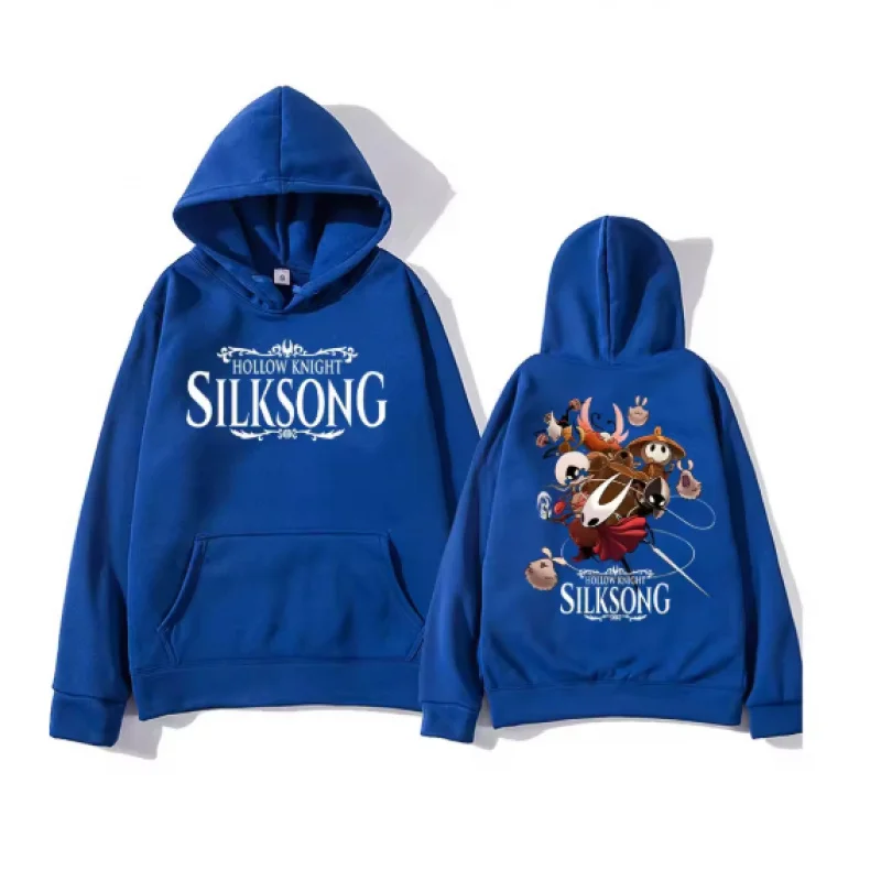 Hollow Knight Silksong Game Hoodie Long Sleeve Casual Pullover Sweatshirt High Street Fashion Streetwear for Women And Men