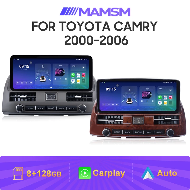 12.3 Inch For Toyota Camry 2000-2006 Car Radio 8-Core Android Auto Carplay Car Multimedia Player Video DSP GPS Navigation Stereo