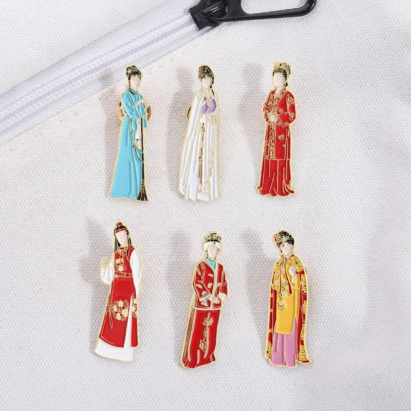 

Dream of the Red Chamber Role Enamel Pins Famous Classic Literary Characters Brooches Clothes Lapel Badge Fashion Jewelry Gift
