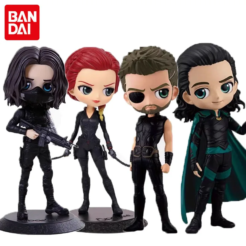 

Bandai Genuine Superhero Black Widow Loki Winter Soldier Bucky Barnes Hand-made Movie Doll Model Ornament Toy Gift Spot