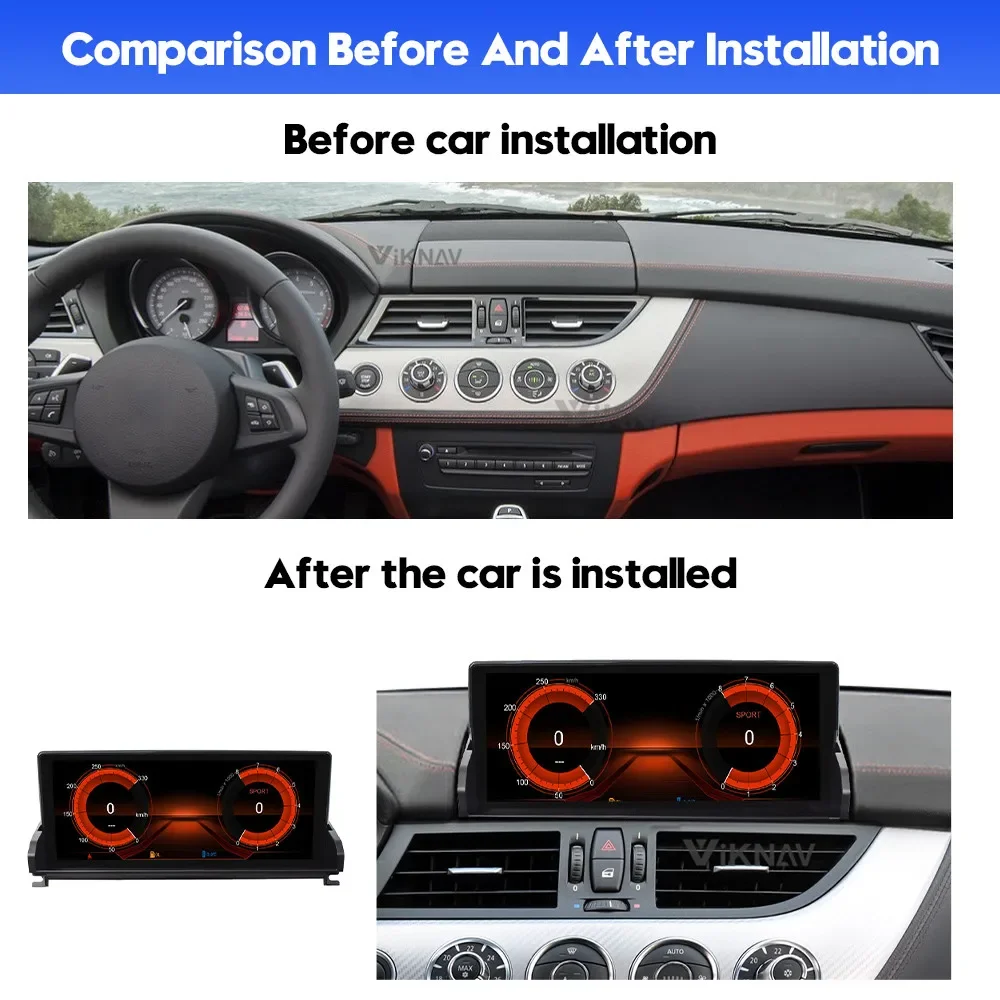 Android 13 Car Radio Upgraded for BMW Z4 E89 2009-2018 Auto Stereo Multimedia Player GPS Navigation Wireless Apple Carplay