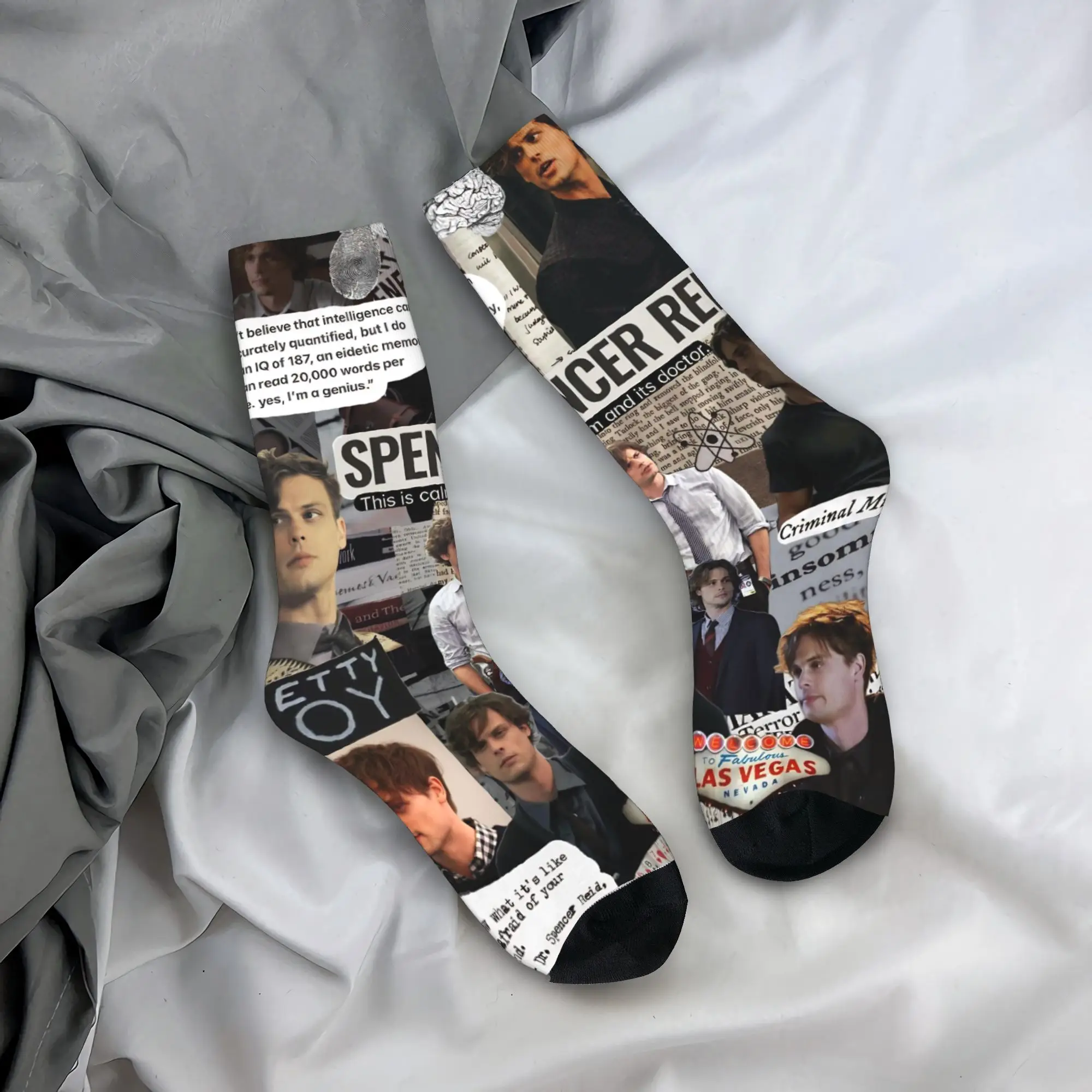 

Взрослые мужские носки, спиннер для преступления, зимние элегантные носки высокого качества, дизайнерские противоскользящие носки для бега