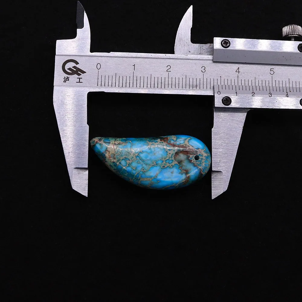 16x34mm 2PCS Natural Stone Pendants Irregular Shape Multicolor Emperor Stone Charms for Jewelry Making DIY Earring Accessories - Image 6