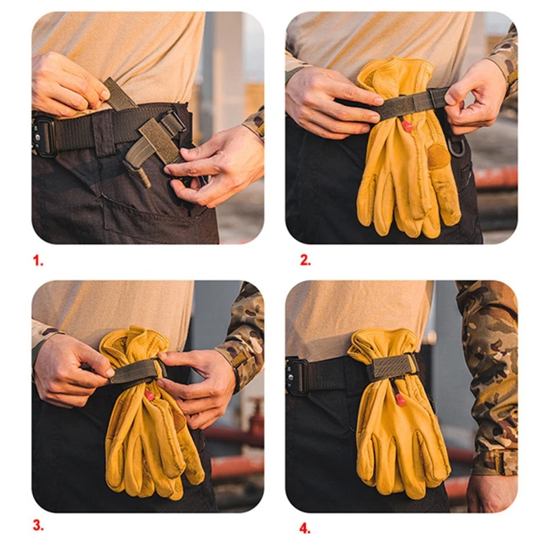 M4YC gancio per guanto con fibbia appesa per cintura-cinture tattiche anti-smarrimento gancio per marsupio con fibbia