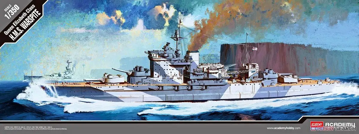 

Боевой корабль высшей школы «Queen» Элизабет 14105 1/350 HMS Warspite