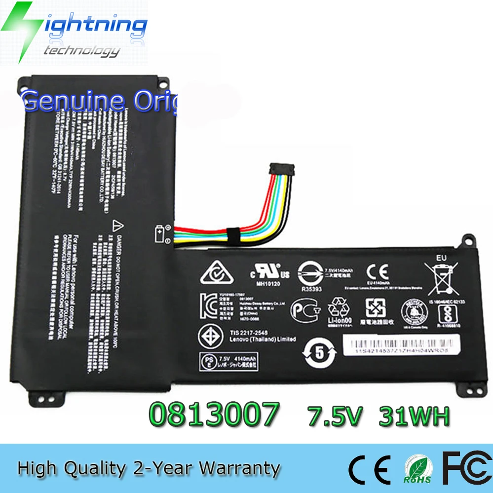 

0813007 5B10P23779 7.5V 31Wh Original Notebook Battery for Lenovo IdeaPad 120S-11IAP 120S-14IAP(81A500GBGE) 81A4