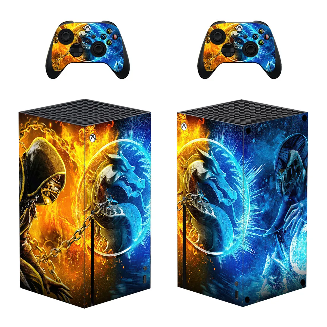 Mortal Kombat Skin Sticker Cover for Xbox Series X Console and Controllers Xbox Series X XSX Skin Sticker Decal Vinyl