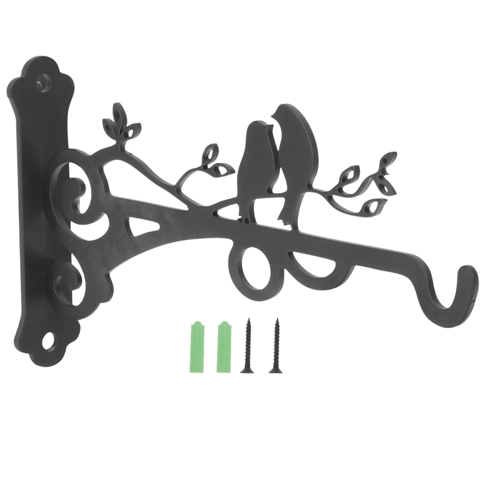 

Rustic Iron Wall Hook Balcony Garden Fence Hanging Bracket Plant Stand Flowerpot Hanger Gardening Outdoor Easy