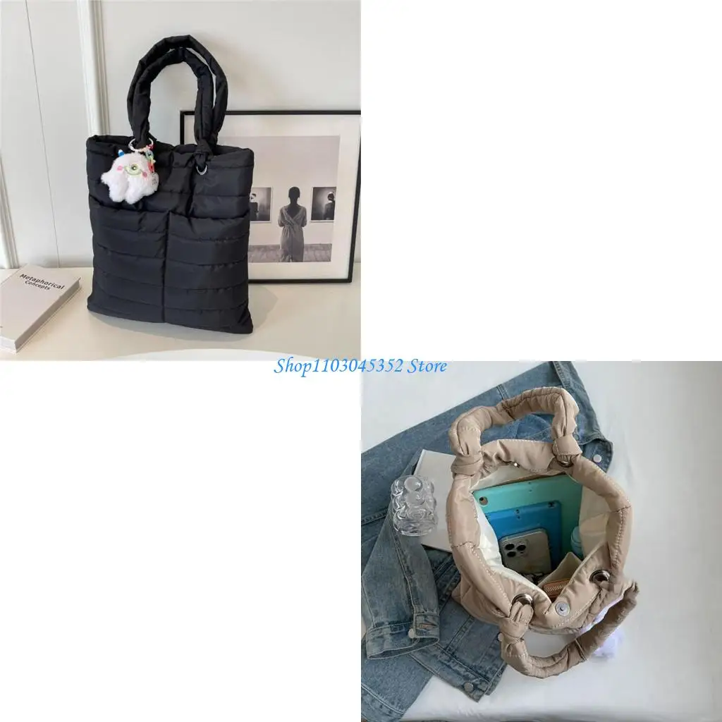 

Сумка для плеча большой емкости для женщин Осень Зимняя Стеганая Сумка Сумка для ручки