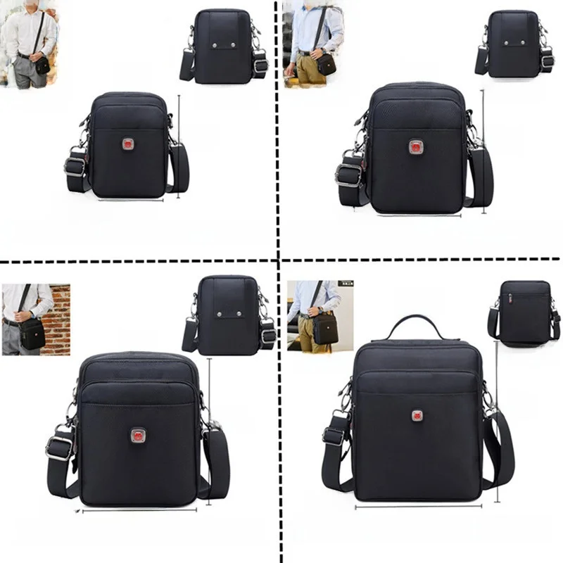 Outdoor Oxford Cloth Men's Waist Bag Single Shoulder Bag Mobile Phone Waist Bag   Knife Brand Soft Handle Fashionable