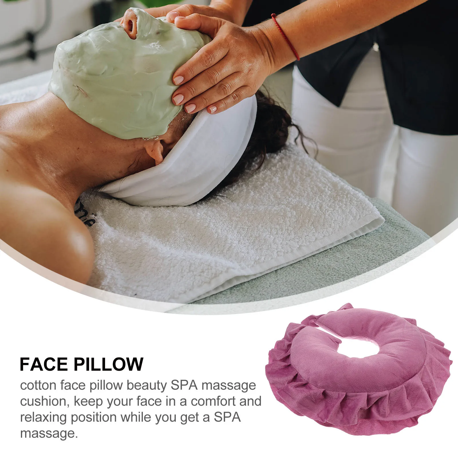 

Подушка для лица, хлопок для спа-массажа, салона красоты, подушка для лежания, дизайн дышащего охлаждающего спального коврика для лица