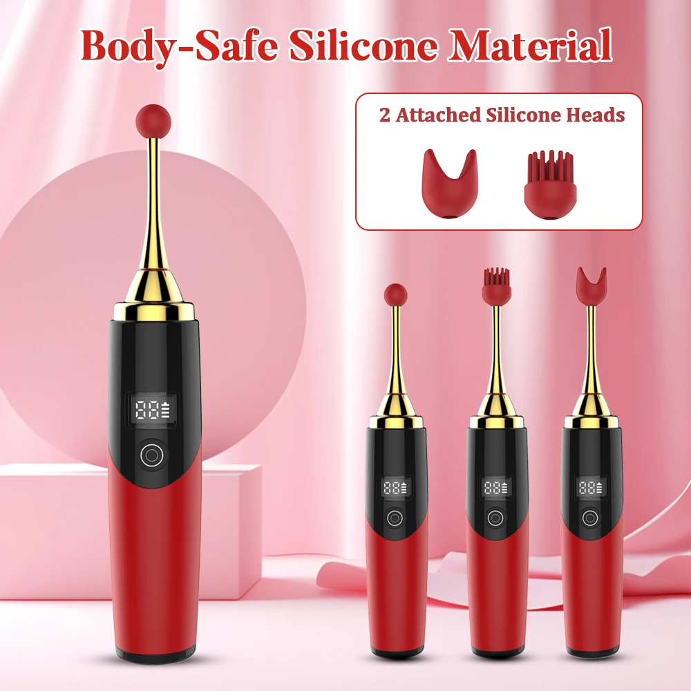 LCD Orgasm Pen Vibrator 12 Mode Vibrating G-Spot Female Clitoris Nipple Stimulator Portable Massager Adult Sex Toys For Women 18