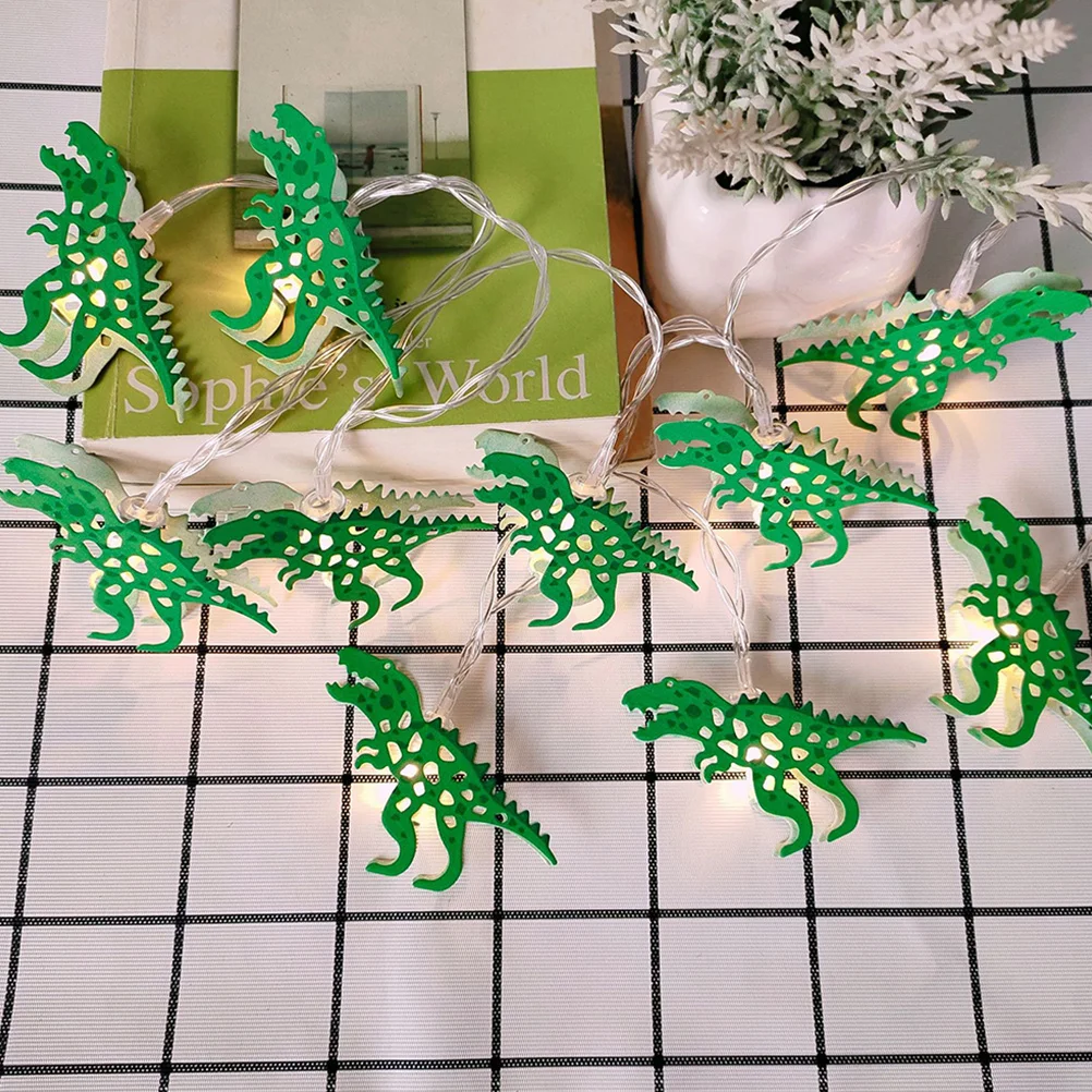 

1Set 1.65m 10 LED Dinosaur String Lights Creative Decorative Lamps for Home Garden Canteen Patio Energy Saving Long Lasting