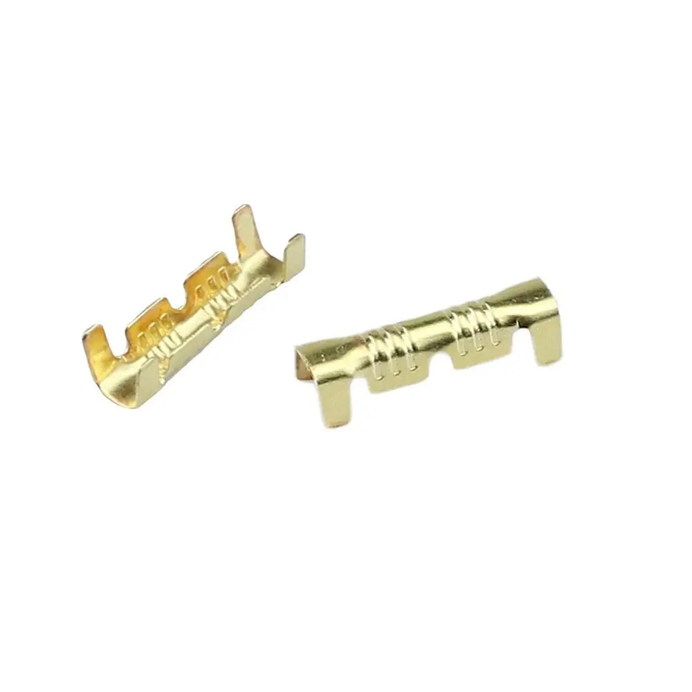 100Pcs New 453 U-shaped Terminal Small Tooth Golden Cable Connectors Professional Durable Crimp Terminal