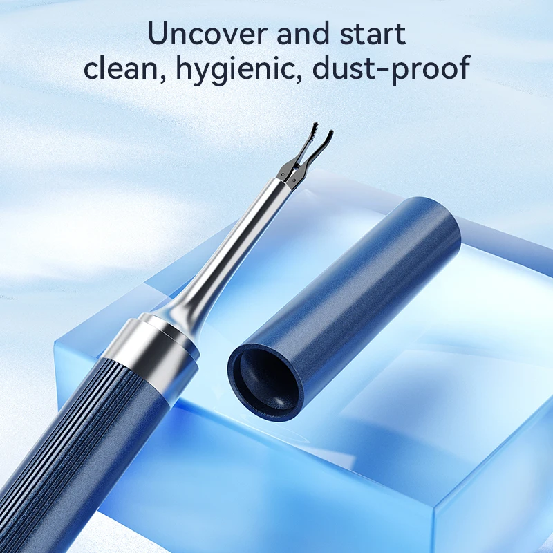 WIFI Wax Endoscope 8MP HD Earpick Smart Visual Ear Cleaner with Tweezers Powered Mini Camera Otoscope Personal Health Care Tool