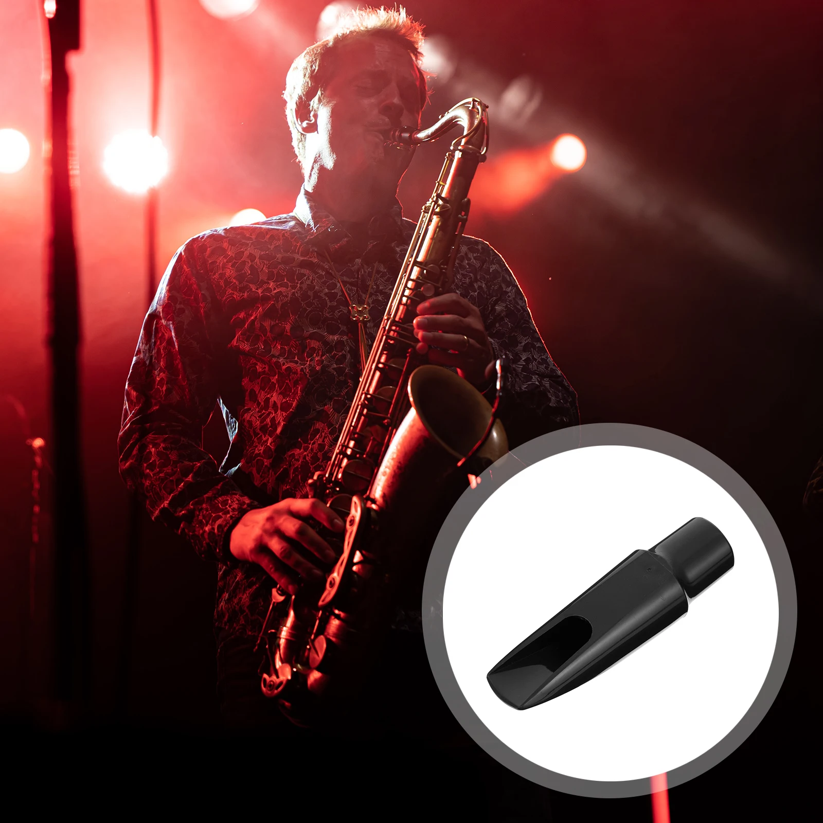 

Saxophone Mouthpiece Accessory Plastic Alto Flute Head Replacement Supplies Tube