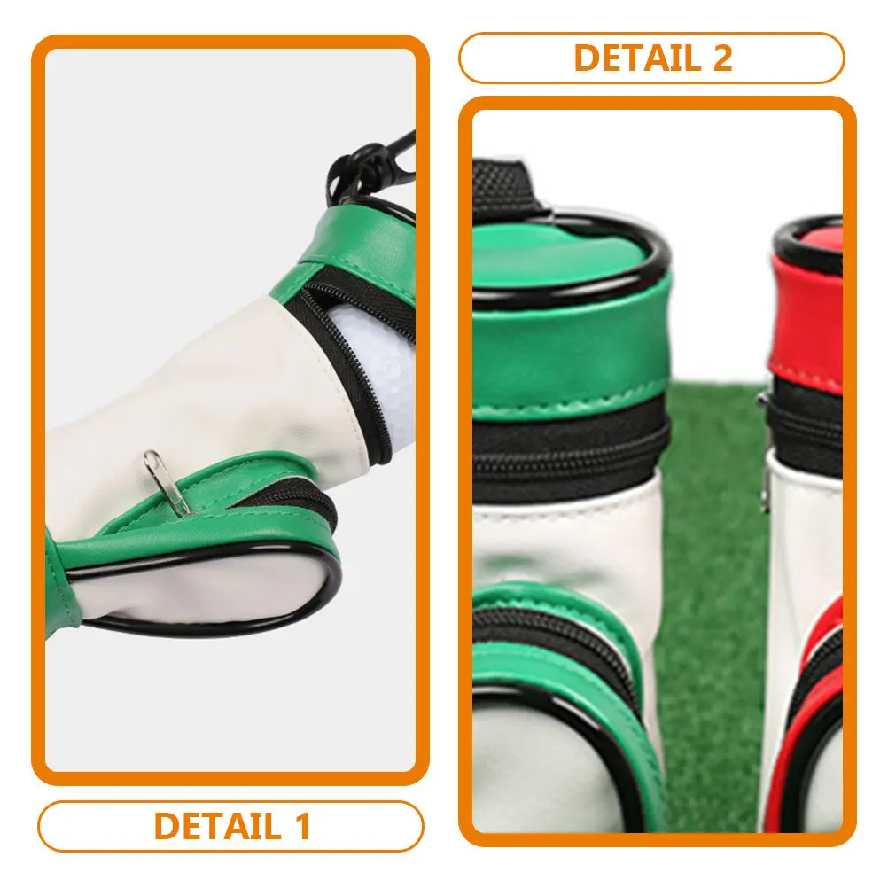 

Сумка для мячей для гольфа, маленькая, удобная, для переноски и хранения, с возможностью подвешивания, легкая, из полиуретана, идеально подходит для ежедневного использования, для игры в гольф.