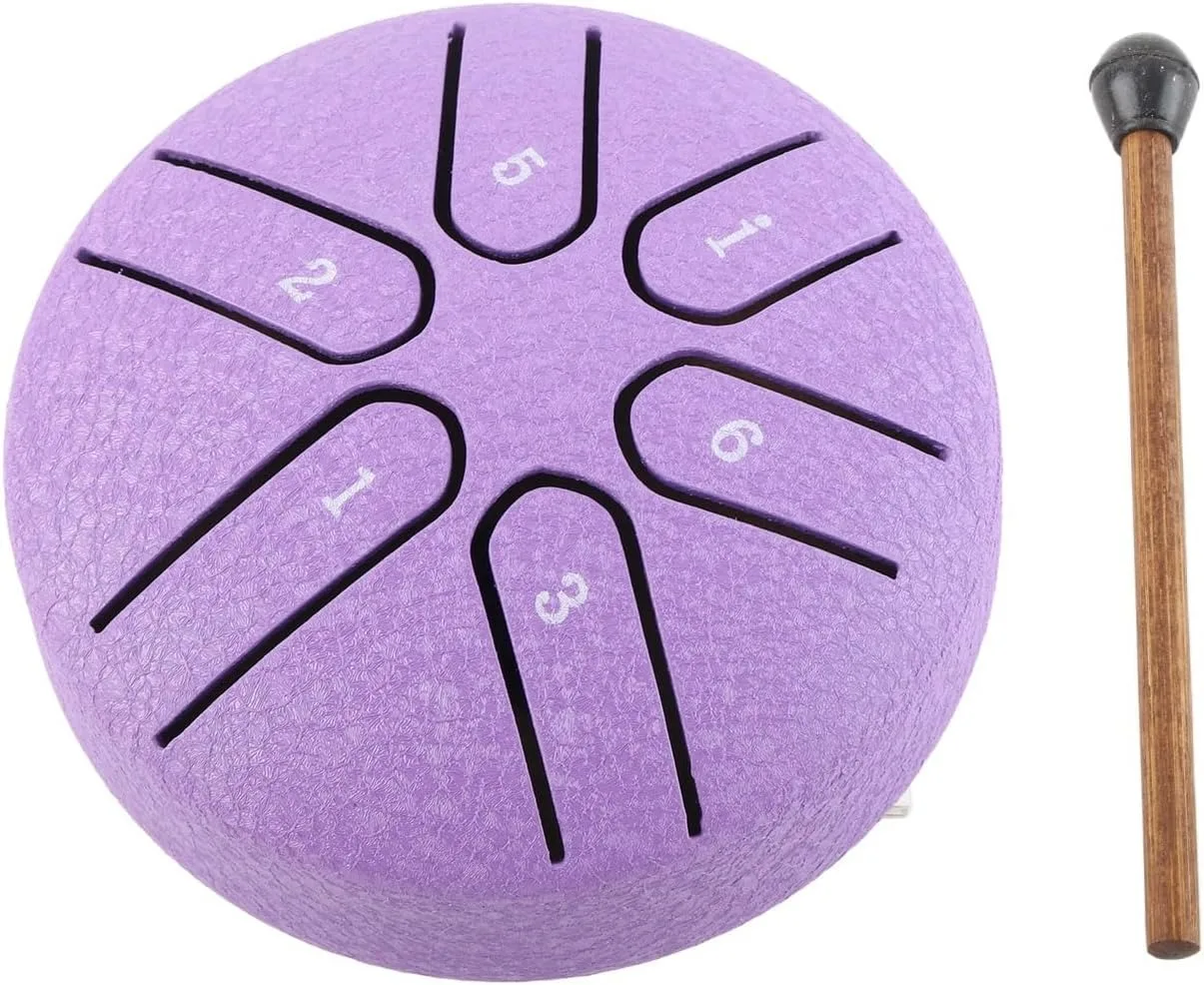 

Rain Drum 3 Inches 6 Notes Tongue Drum Music Drum Ethereal Drum Yoga Meditation Drum Percussion Instruments