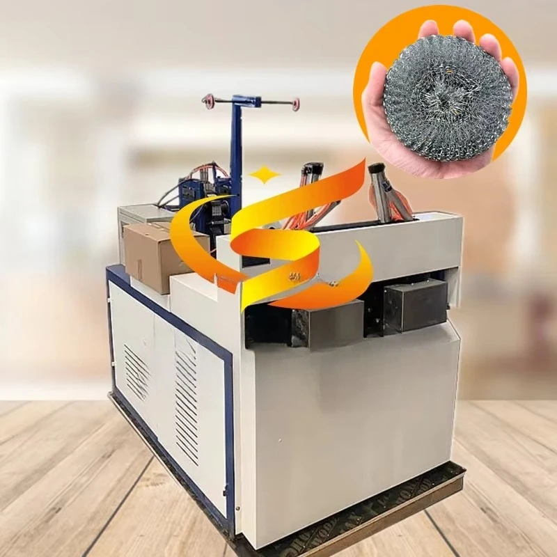 High Efficiency 2neeld Steel Mesh Scourer Making Machine Use Galvanize Wire With Motor As Core Component
