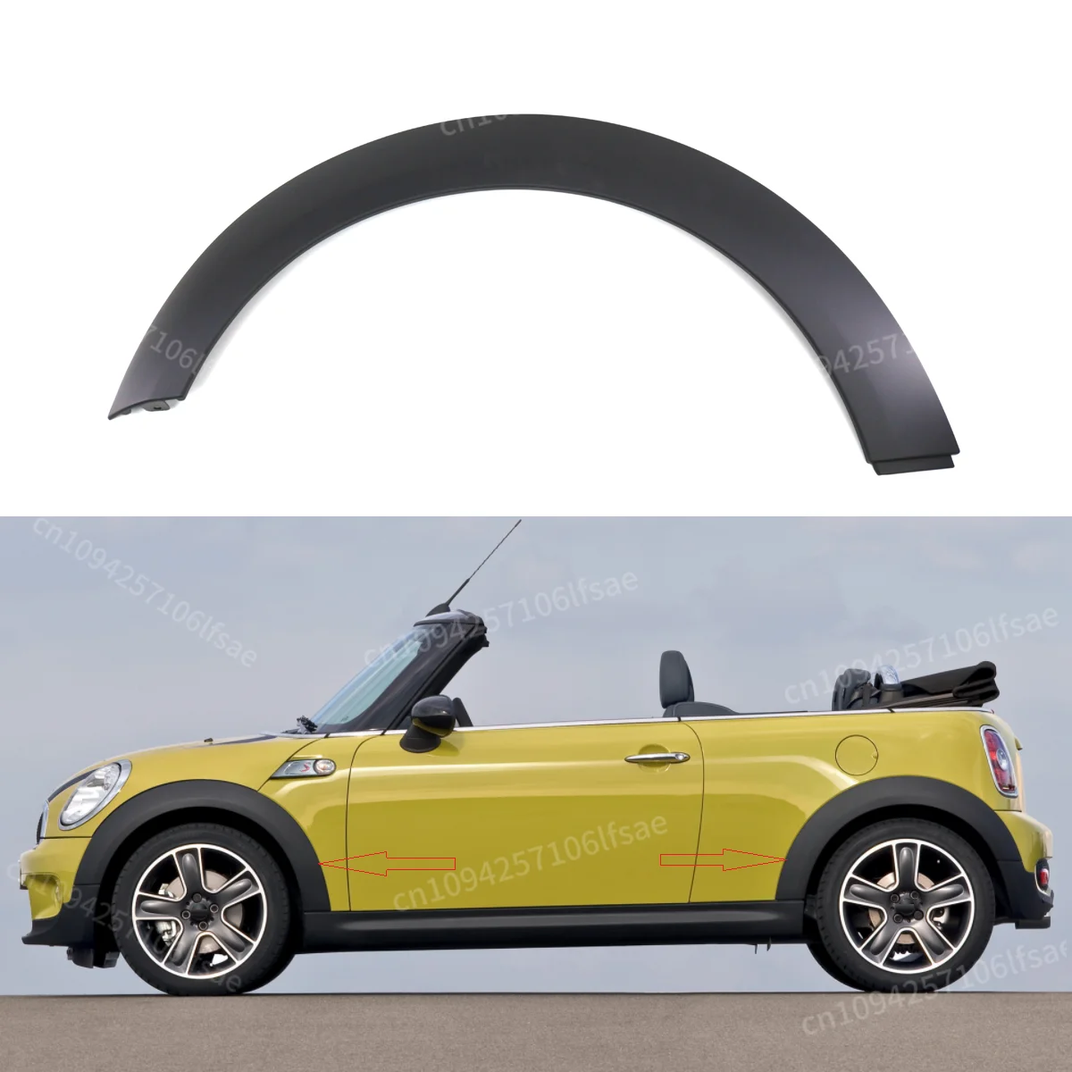 

Car Wheel Arch Trim Eyebrow Upper Fender Rubber Cover Auto Fender Parts Exterior Replacement For Mini R55 R56 R57 R58 R59
