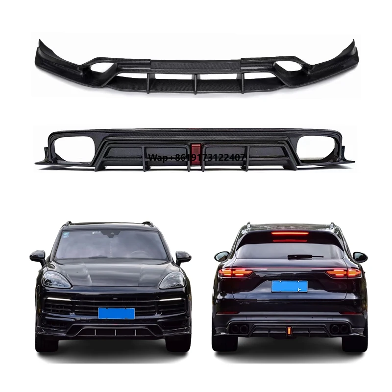 

2018-2023 9Y0 GTS Car Modification and Upgrade Front Bumper Carbon Fiber Front Lip Rear Bumper Rear Lip for