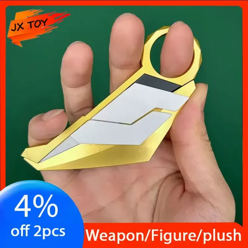 JX TOY 16cm Valorant Melee Weapon Prime Karambit Foldable Enhanced Version Alloy Material Collection Knife Cosplay Prop Boy Gift