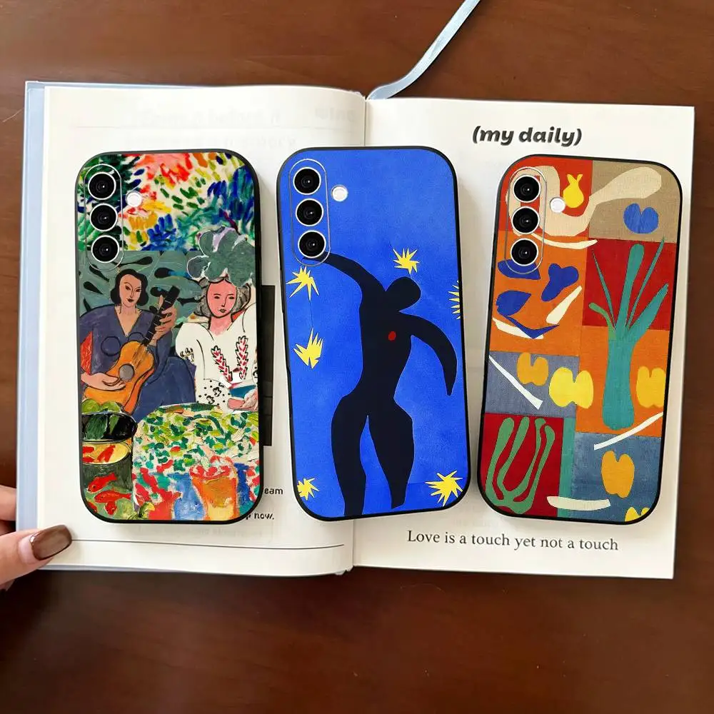 Henri Matisse Art Painting  Phone Case For Samsung Galaxy A73,A72,A71,A70,A53,A52,A51,Others Soft Black Cover