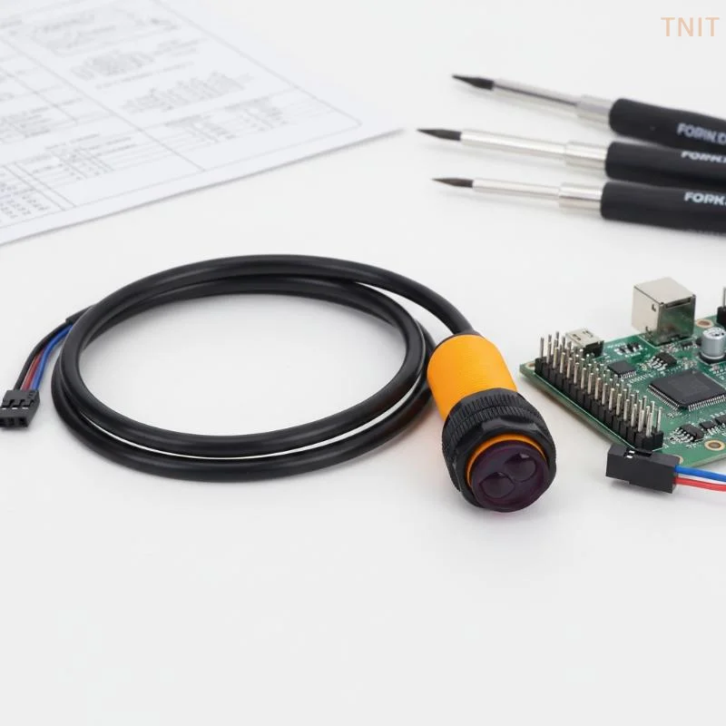 [J] E18-D80NK Infrared Obstacle Avoidance Sensor 5V Photoelectric Switch With Terminal For Smart Car Robot Upgrade Parts
