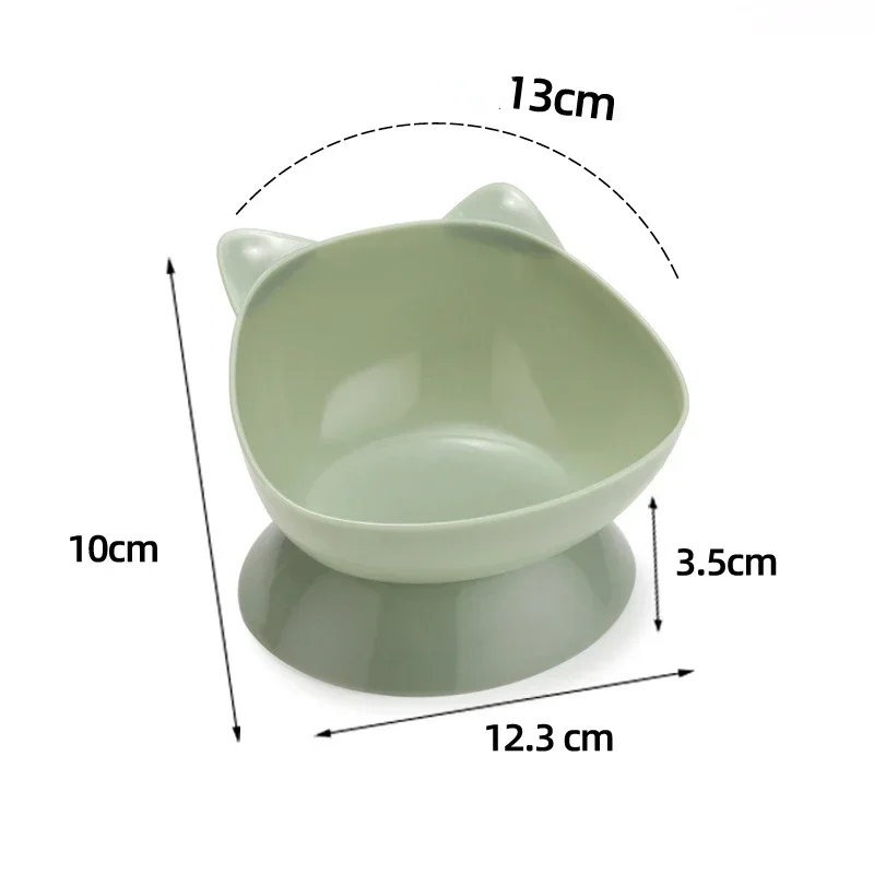 New Cat Bowl High Foot Pet Bowl Detachable Dishwashing Anti overturning Drinking Water Bowl Oblique Mouth Neck Protection