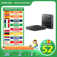 Teclast N10 Mini Pc, Windows 11 Pro, for Intel Celeron N4000, 6Gb Lpddr4+128Gb Rom, M.2 Ssd, Desktop Computer, Vga, Bt4.2, 250g, Support 4K Display
