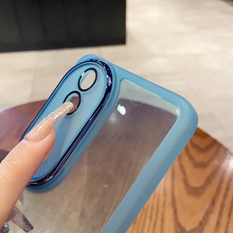 ل VIVO V50 لايت V50E V 50 واضح عدسة طبقة حماية حافظة لهاتف VIVO Y04 Y29S لون الحلوى لينة بولي TPU غطاء هاتف مقاوم للصدمات