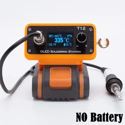 T12 Electric Digital Soldering Iron Cordless Soldering For Worx 20V 4PIN Lithium Battery Station DIY Appliance Watch Repair